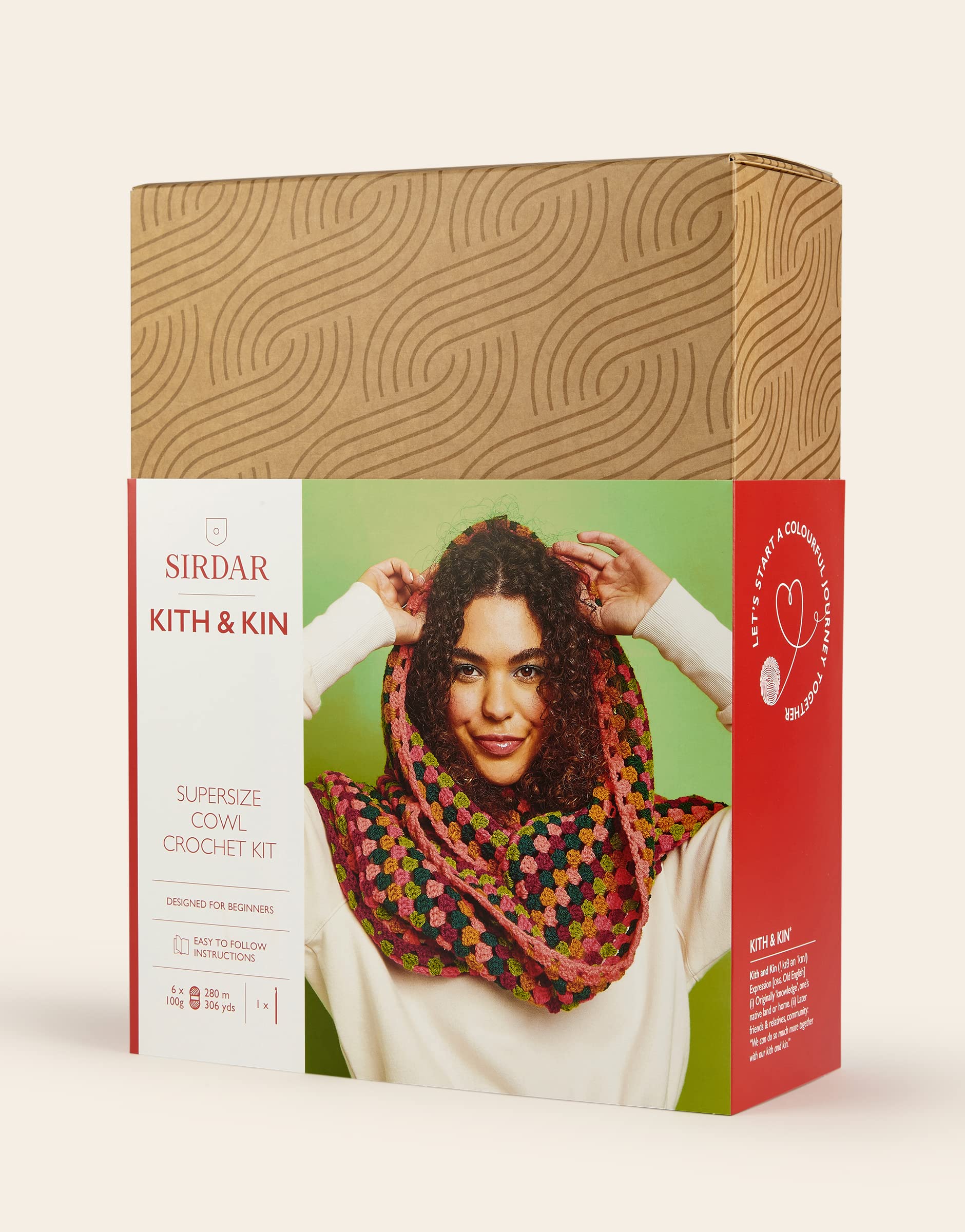 Sirdar Kith & Kin, Oversize Cowl Crochet Kit — image 1