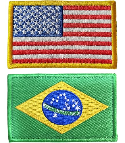 thumbnail image 2 of Brazil Flag Patch – 2.75" Embroidered Shield Badge, Iron-On Or Sew-On (Patch Parlor) 2 of 4