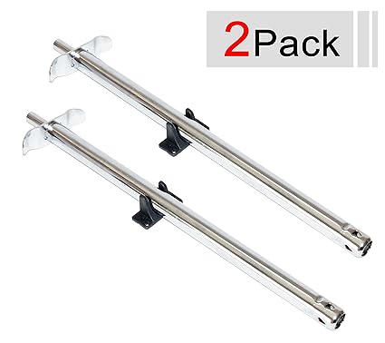TULMAN 2 Pack 1 Feet Stainless Steel Gas Lighter for Kitchen Stove with Hanging Stand -Silver