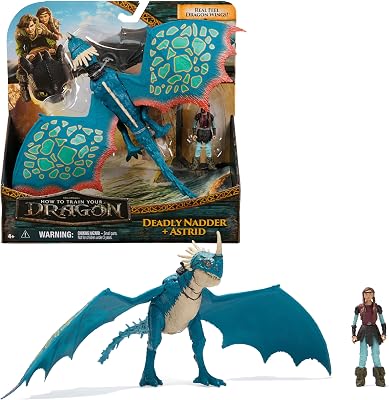 - Figurine Articulée Dragon Tempête + Viking Astrid