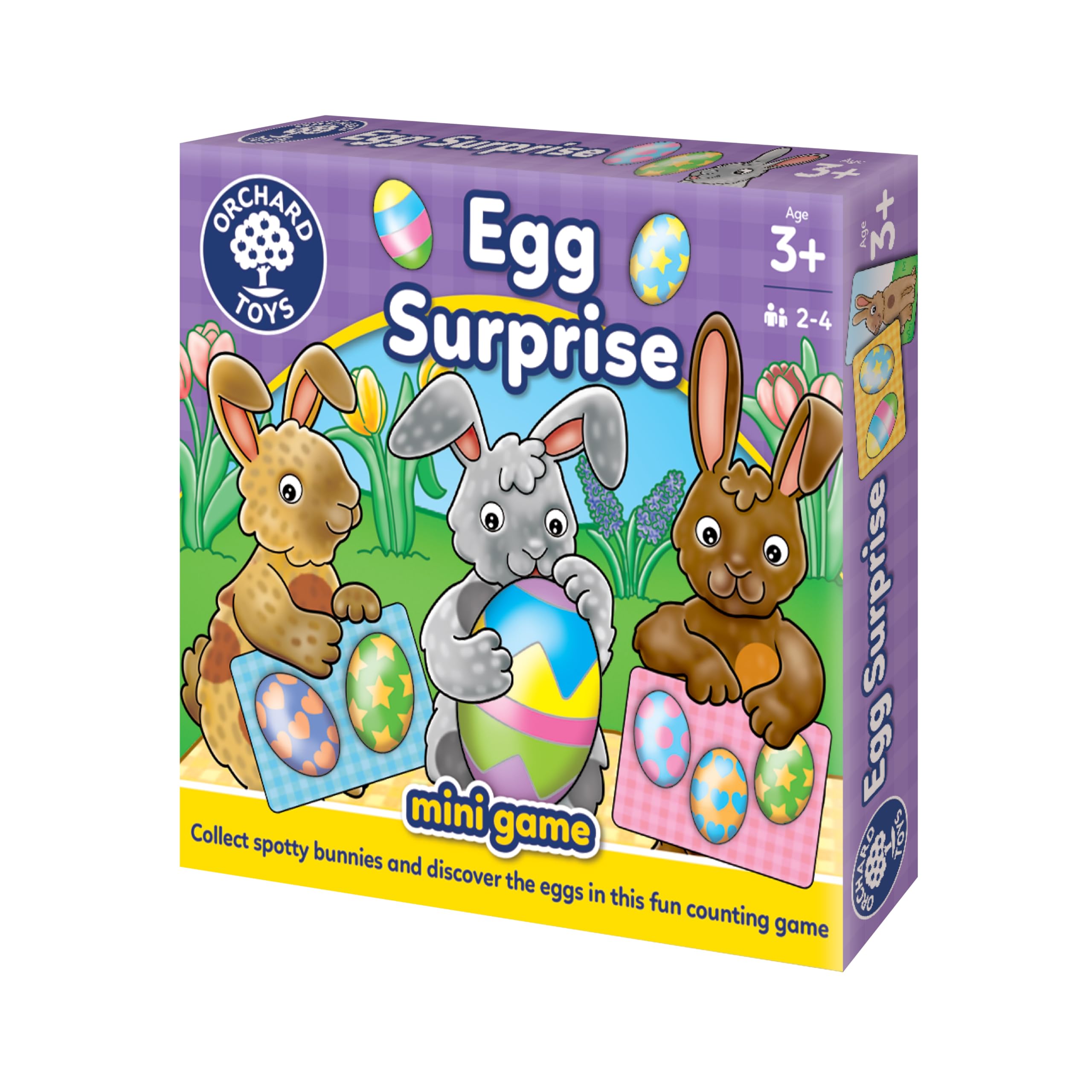 Orchard Toys Egg Surprise Game, Small and Compact Travel Number Counting Game for Kids Age 3+ yrs