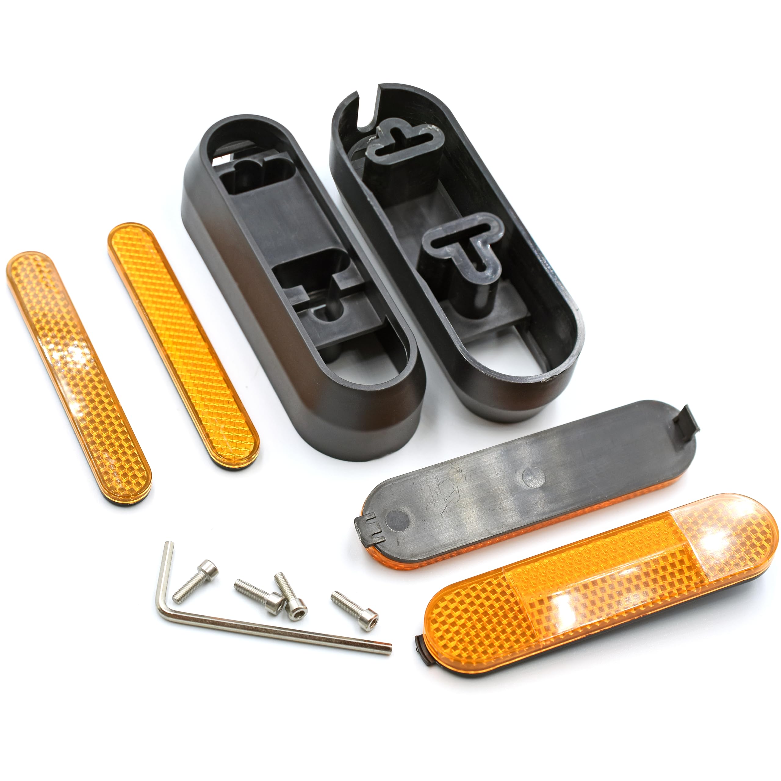 myBESTscooter - Side Wheel Cover Set With Reflectors For Segway Ninebot G30 Max Electric Scooter