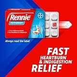 Rennie Antacids Peppermint 72 Count Pack of 1 view 2