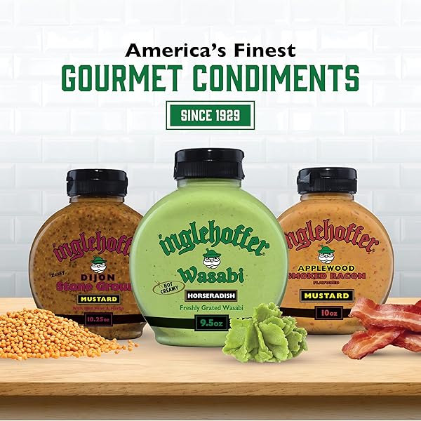 INGLEHOFFER HOT CREAMY WASABI HORSERADISH SAUCE, 9.5 OZ SQUEEZE BOTTLE