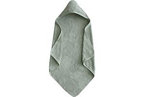 mushie Baby Hooded Towel | Organic Cotton (Moss)