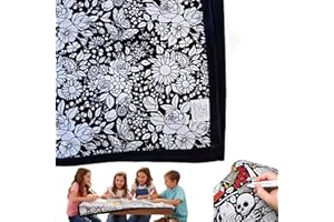 DIY Coloring Blanke,DIY Coloring Blanket Creative Personalized Art Projectsoft Cozy Fleece Drawing Throw Bedroom Decor (with 