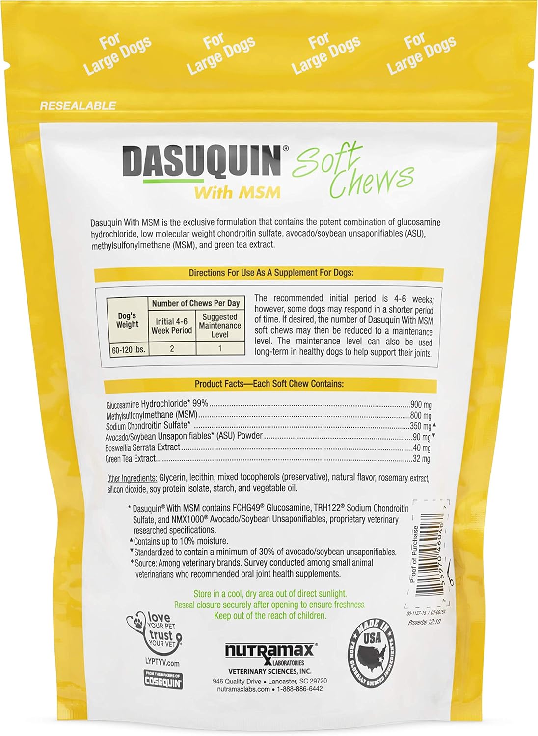 dasuquin with msm soft chews for dogs