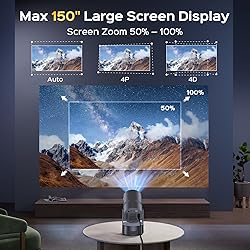 [Built-in Battery] Mini Projector with Wifi and
