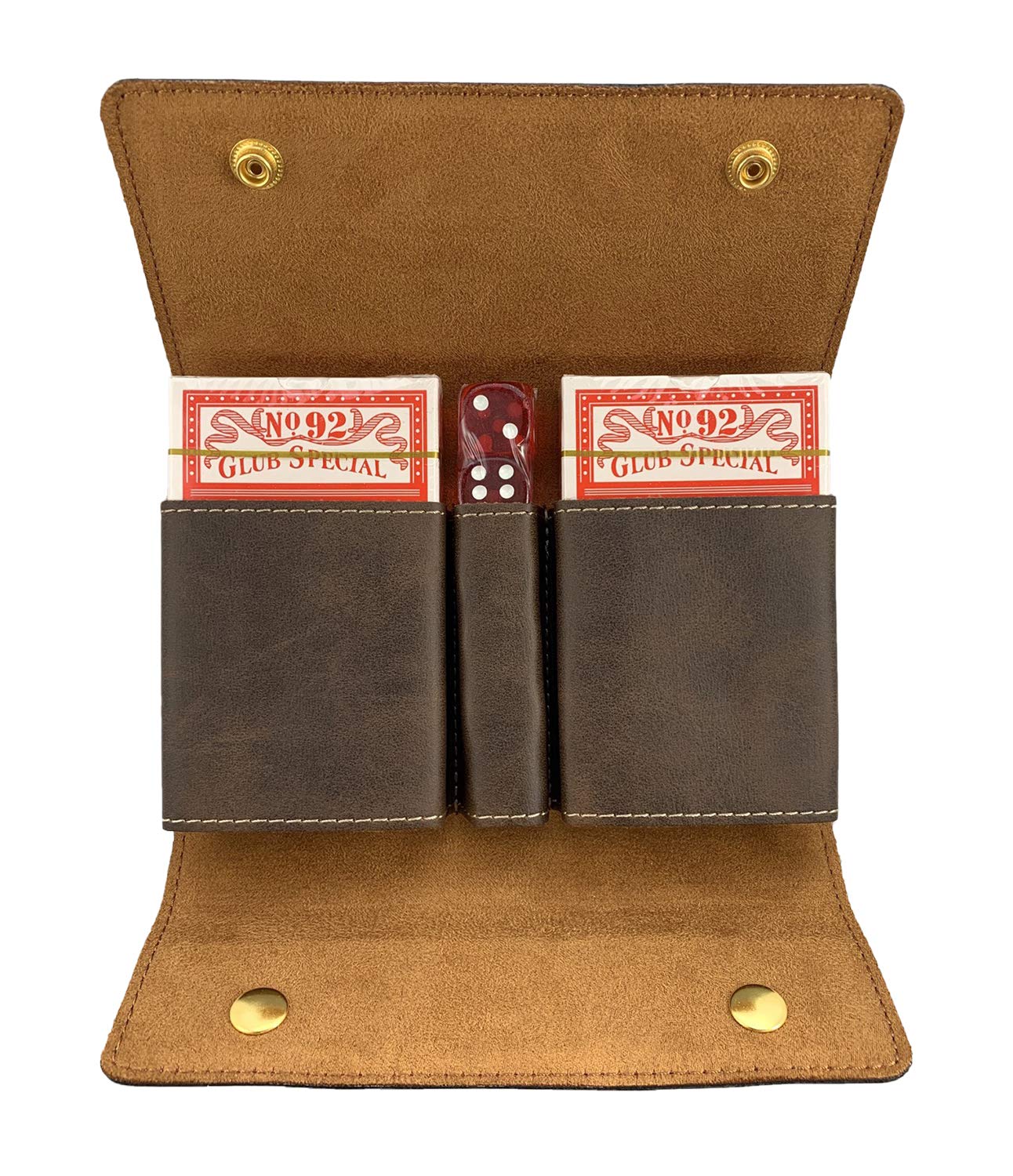 Duffey Irish Coat of Arms Leather Card & Dice Set - Image 3