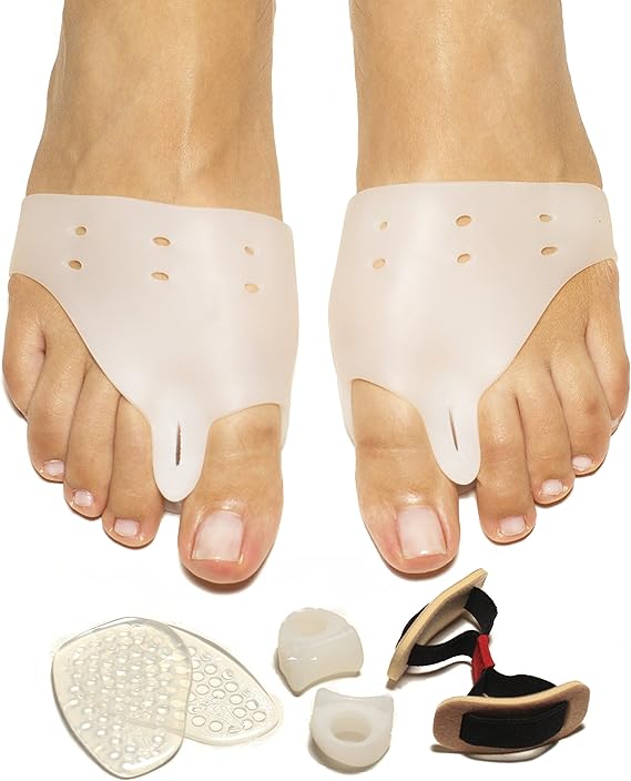 Bunion Corrector & Toe Splint Treat Pain in Hallux Valgus, Toe Separators Spacers