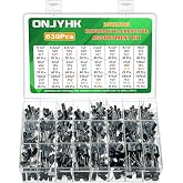 ONJYHK Electrolytic Capacitor Kit 630PCS 24Values 0.1uF to 1000uF 10V 16V 25V 50V Aluminum Capacitors Assortment Set