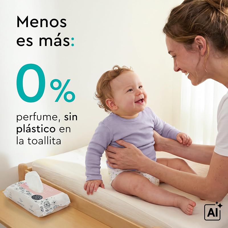 Toalhitas prebióticas LILLYDOO, 150 unidades, macias e sem fragrância