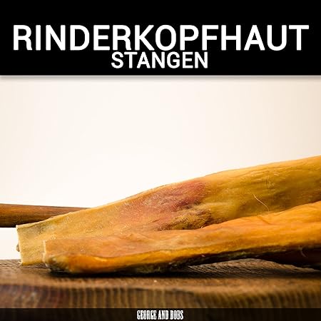Rinderkopfhaut Stangen 30cm - 1000g | Rinderkopfhautstangen |Rinderkopfhaut | Made in Germany