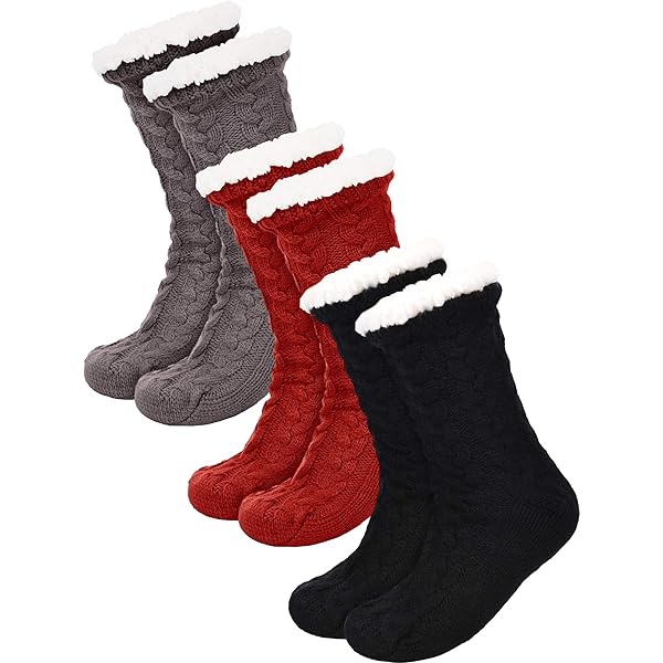 Women/Men Low Cut Winter Warm Home Non Slip Fleece - Foto 7