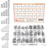 Dianrui 392PCS Compression Springs Assortment Kit 24 Different Sizes Spring Stainless Steel Mechanical Small Springs for DIY Repair Project