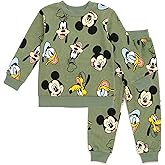 Disney Mickey Mouse Sweatshirt and Pants Set Infant to Little Kid Sizes (12 Months - 7-8)