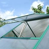Greenhouse Auto Roof Vent Opener Solar Heat Sensitive Single Spring 15 Lbs | Auto Vent kit Corrosion Resistant Greenhouse Supplies Stepless Opening for Most Garden &amp; Agricultural Greenhouse Roof Windows