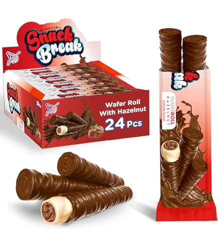 Amazon.com: ChocoMucho Chocolate Caramel Wafers Rolls Cereal
