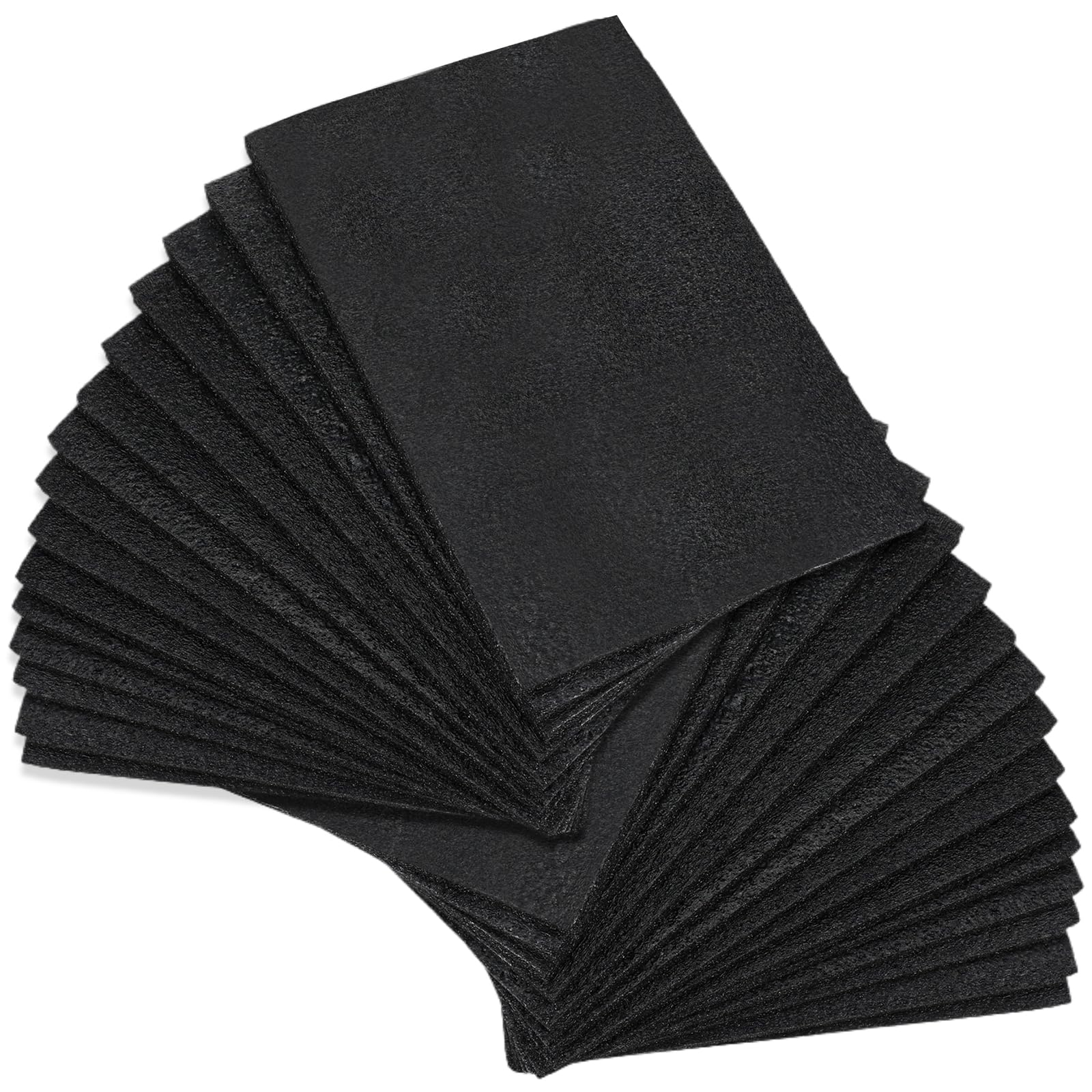 Photo 1 of 30 Pcs 12" x 8" x 0.5" Polyethylene Foam Sheets - 1/2 Inch Thick Firm Black PE Foam Padding for Shipping, Packing Cases, Crafts, and Moving Inserts