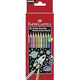 Faber-Castell 201583 Metallic Colour Pencil (Pack of 10)