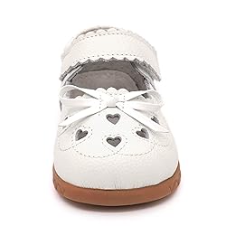 Femizee Girls Leather Bows Design Soft Round Toe