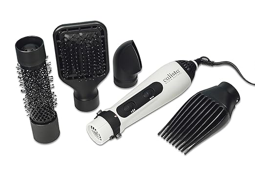 Calista Tools StyleDryer Custom AirBrush, 4-in-1 Styling Tool, 4 Styling Attachments