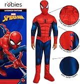 Rubies Spider-Man Deluxe Child Costume Padded Muscles Snood 7-8 Years view 4