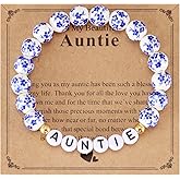 HUTIMY Auntie Bracelet Gifts for Women from Niece Nephew Best Auntie Charm Auntie Bracelet