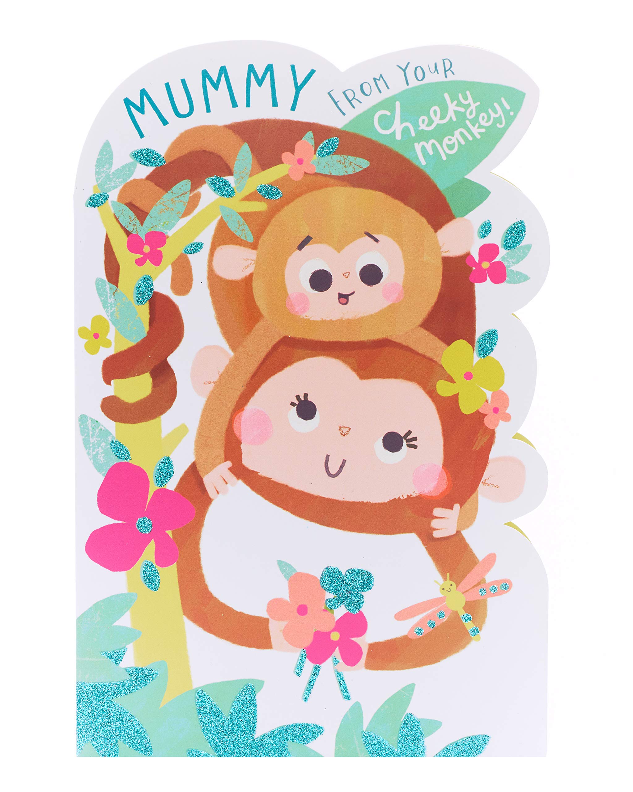Mummy From Your Cheeky Monkey Shaped Happy Mother's Day Card Greeting Cards