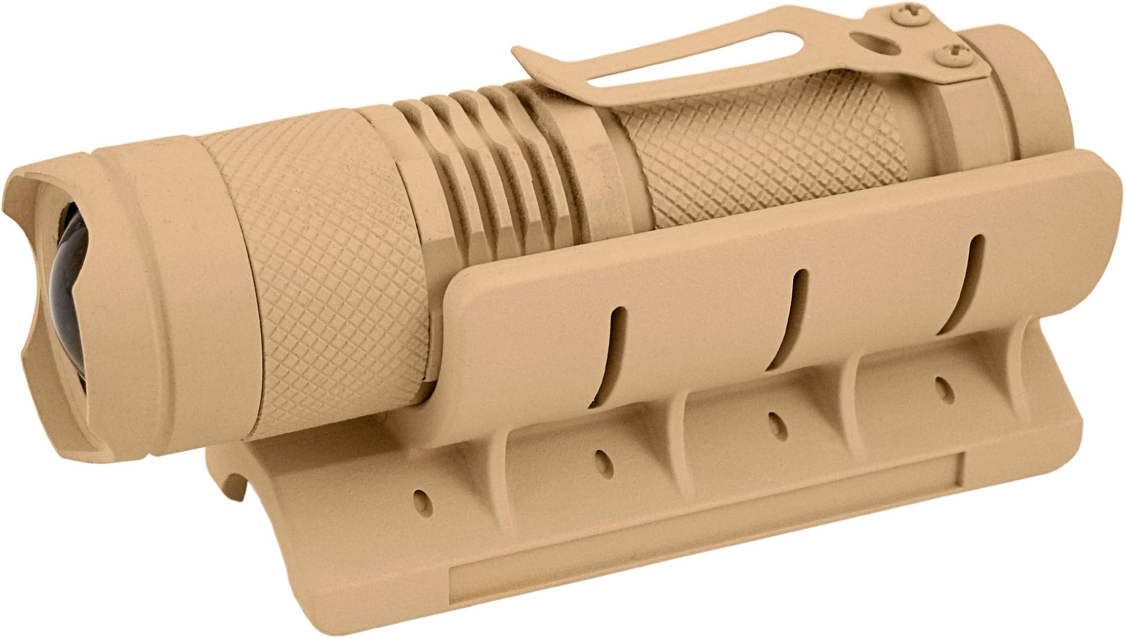 Hot Shot Tactical HSSG12 MINIDS Beamlokr and Mini Tactical Light, Fits 12-Gauge, Desert Sand