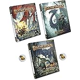 Pathfinder Remastered Second Edition Player, GM, and Monster Cores and Two Treasure Chest Buttons