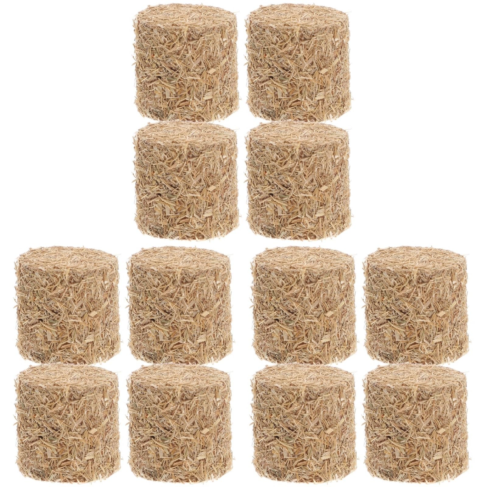 Abaodam 12 Pcs Mini Haystack Model Halloween Table Top Decor Halloween Tabletop Decor Rustic Room Decor Miniature House Decoration Home Decor Doll House Round Hay Bales Tiny Hayrick