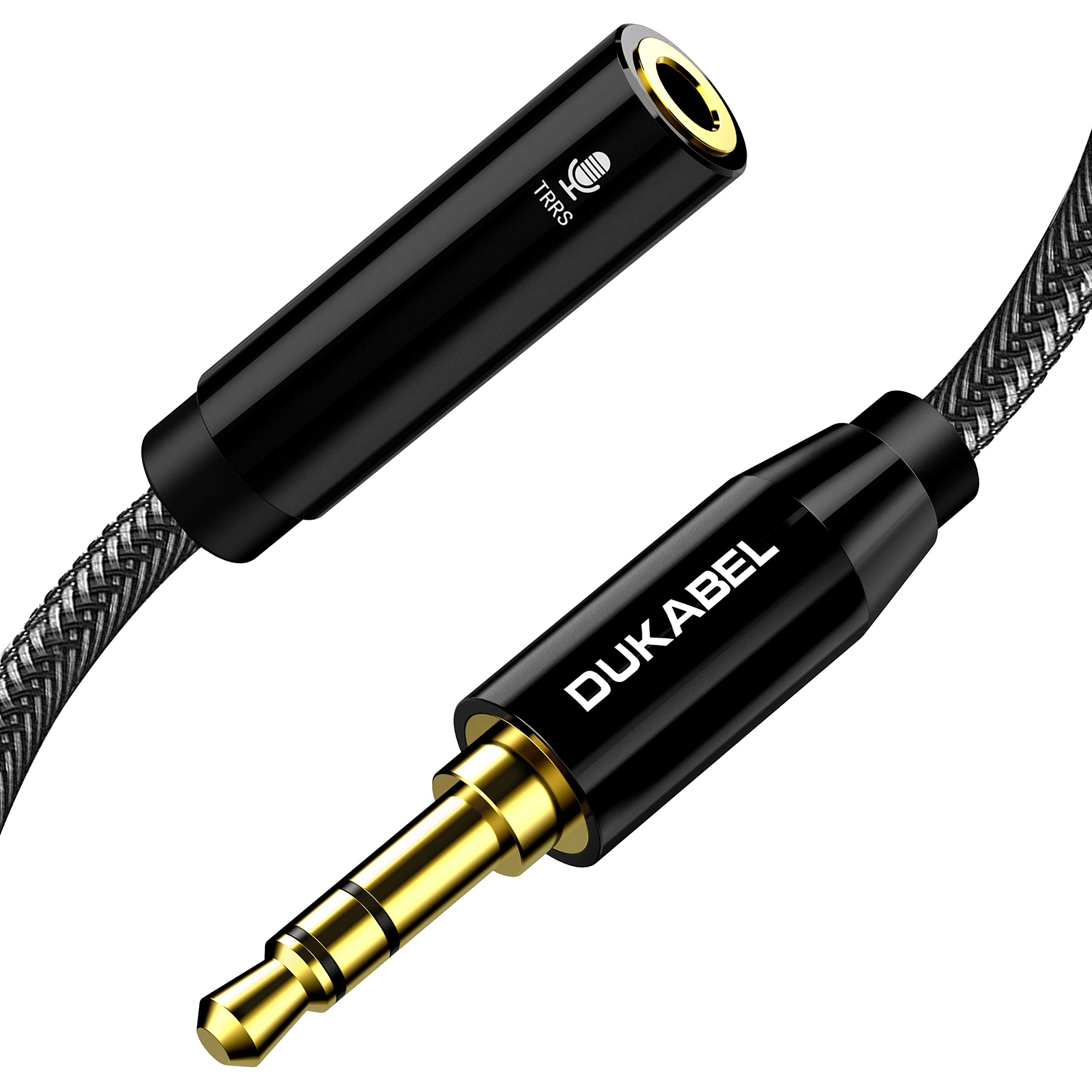 DUKABEL TRRS to TRS Adaptor, Microphone Adapter for Camera - 30CM