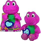 Barney’s World Toddler Toy Sensory Barney 12.75-Inch Plush with Fidget Activity & Textured Details for Kids Ages 2+ Years