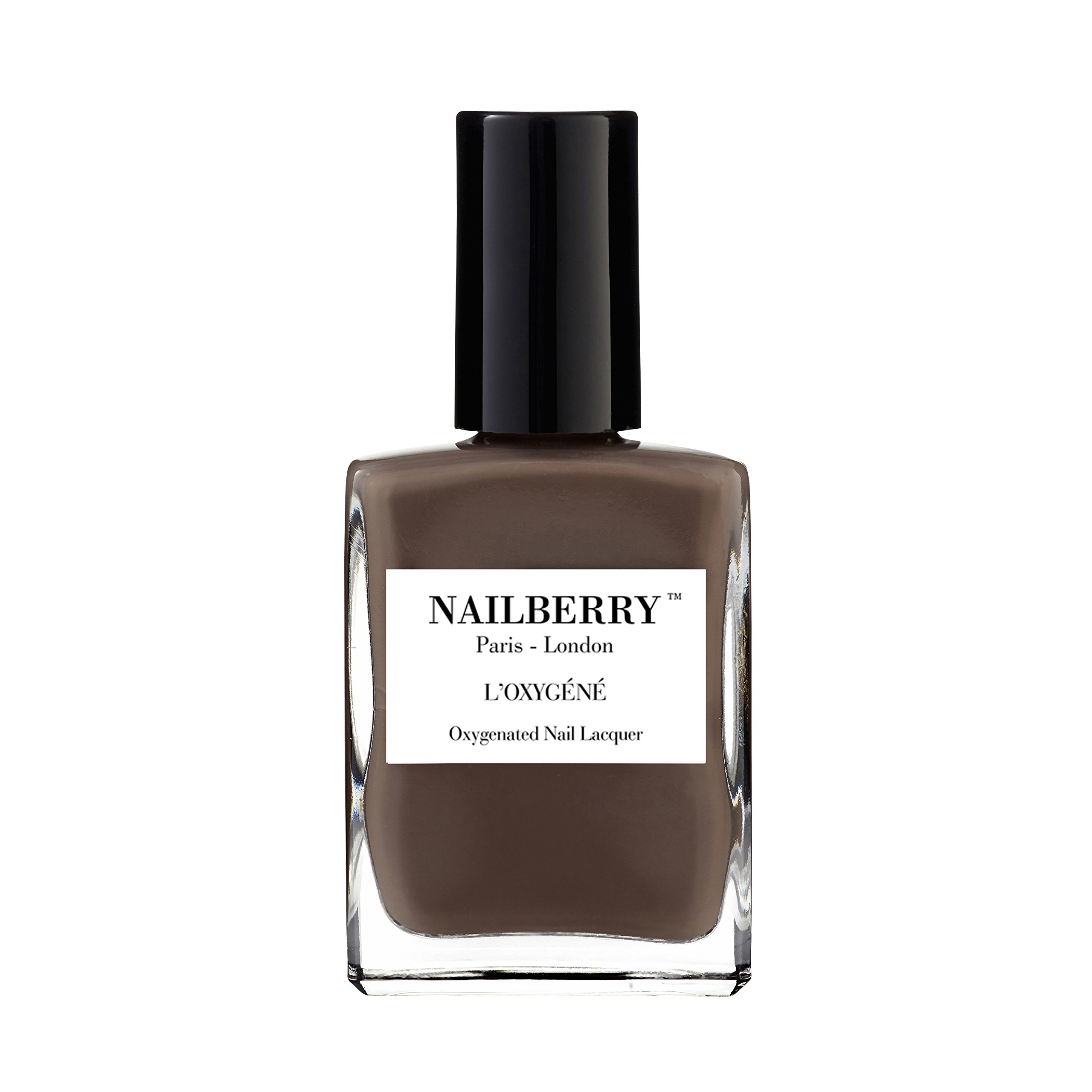 Nailberry L'Oxygéné Oxygenated Nail Lacquer | Taupe La, 15 ml | Polish for a Healthier Manicure & Long Lasting Colour | 12-Free, Vegan, Halal, Cruelty & Gluten Free