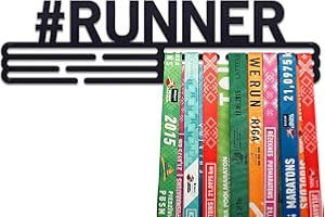United Medals Sports Medal Hanger Display Race Award Holder | Brushed Steel Race Medal Holder Awards Wall Mount | Running Marathon Race Medal Display for Wall | Steel Medal Holder for Wall
