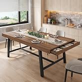 Jocoevol Industrial Dining Table (Brown, 71-INCH)