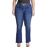 YMI Womens YMI Jeans Women's Plus Size Sustainable Mid Rise Boot Cut Jeans