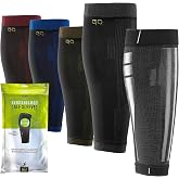 GO SLEEVES Kinesiology Calf Compression Sleeve Men, Targeted Support for shin splints, Muscle Fatigue, Soreness, Calf Muscle