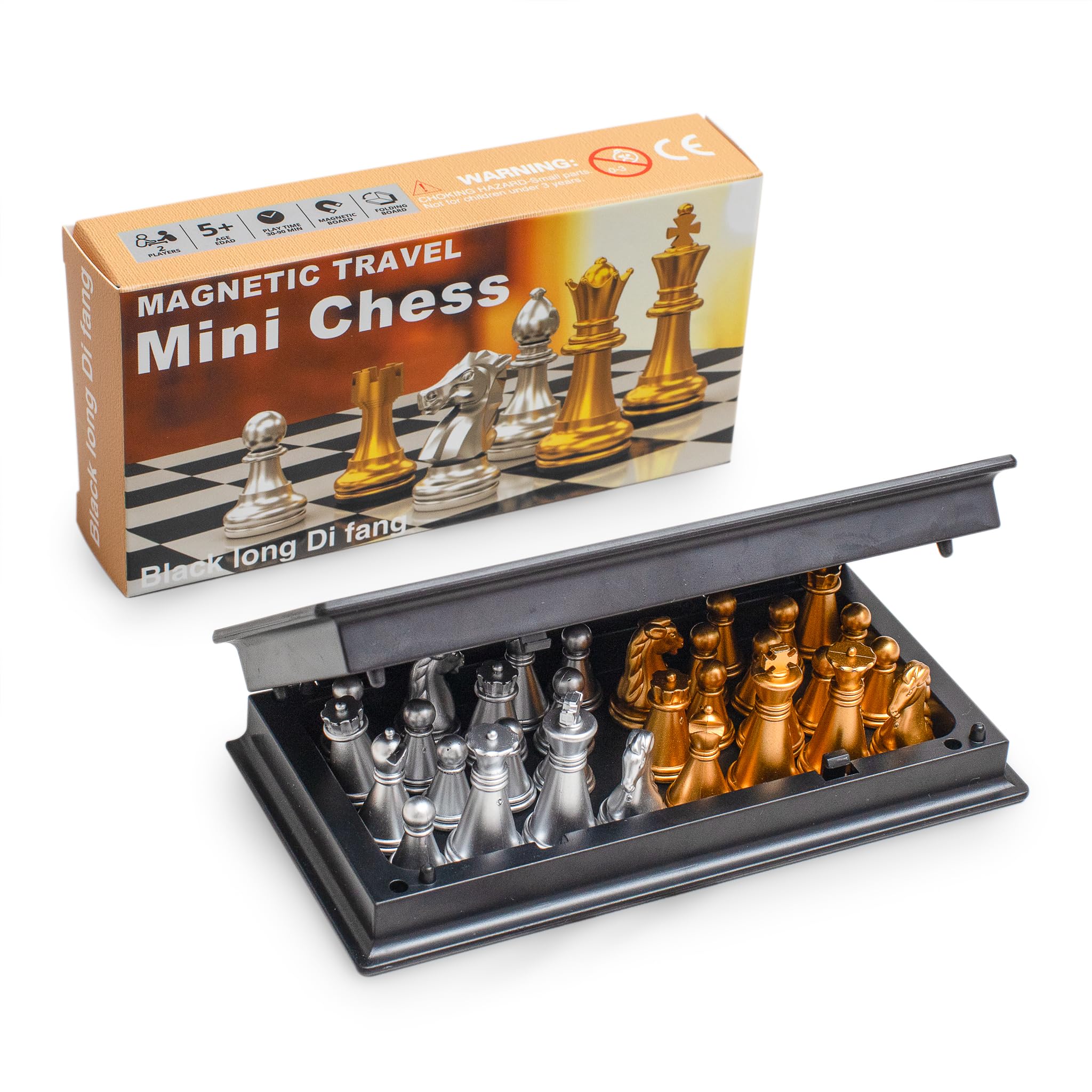 Travel Magnetic Chess mini Set (5 inches)-Compact, Foldable, Educational Board Game