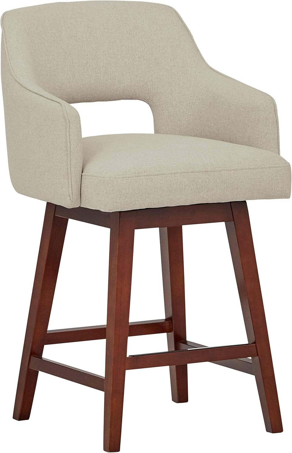 Best Rivet Malida Open Back Mid Century Bar Stool