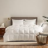 Serta Down Illusion Extra Warmth Hypoallergenic Down Alternative Comforter with Corner Loops, Twin/Twin XL, White