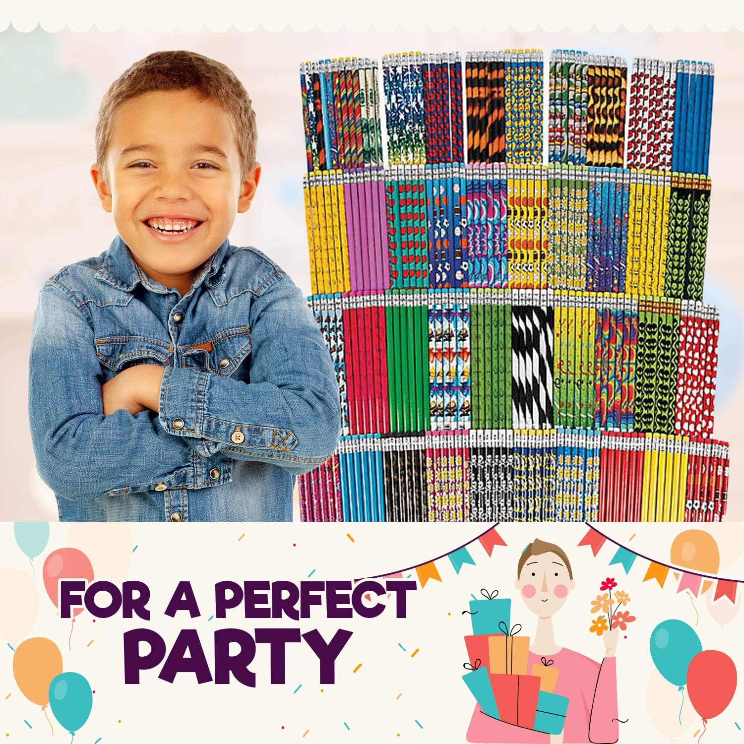 Mega Pencil Assortment | 250 Pieces | Favors, Giveaways, Rewards, Gifts, Takeaways, Kid's Birthday, Vacation Bible School, Christmas, Easter, 100th Day of School: Home & Kitchen