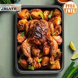 JMIATRY 4 Pcs Non Stick Oven Baking Tray Set Carbon Steel Rectangular view 7