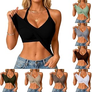 dyiozbga Tank Tops with Built in Bras Womens Casual Summer Basic Comfy Padded Undershirts Breathable Workout Yoga Camisoles