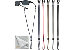 SIGONNA Eyeglasses String Holder Strap Cord - Eyeglass Chain for Men Women - Glasses Lanyard Holders Around Neck Sports