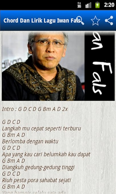 Husmanss: Chord Lagu Iwan Fals Sarjana Muda