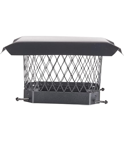 HGSS913 Single Flue Bolt On Stainless Steel Chimney Cover, Mesh - View #7