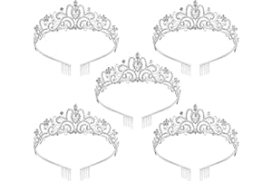 AXX Princess Crown for Women, Crystal Queen Tiaras for Girls Bridal Hair Accessories Gifts for Birthday Wedding Prom, Bridal Party, Pageant, Halloween Christmas Costume