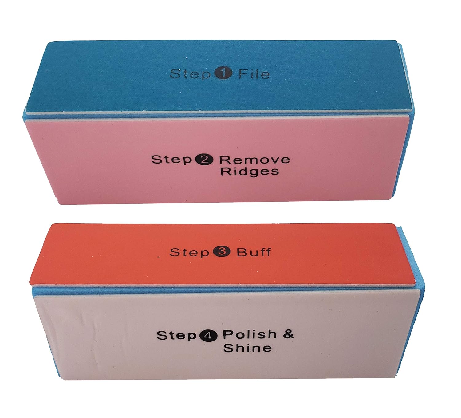 4 Way Buffer Block Nail Buffering Files 4 Steps Washable Emery Boards Professional Manicure Tools by DreamCut : Beauty